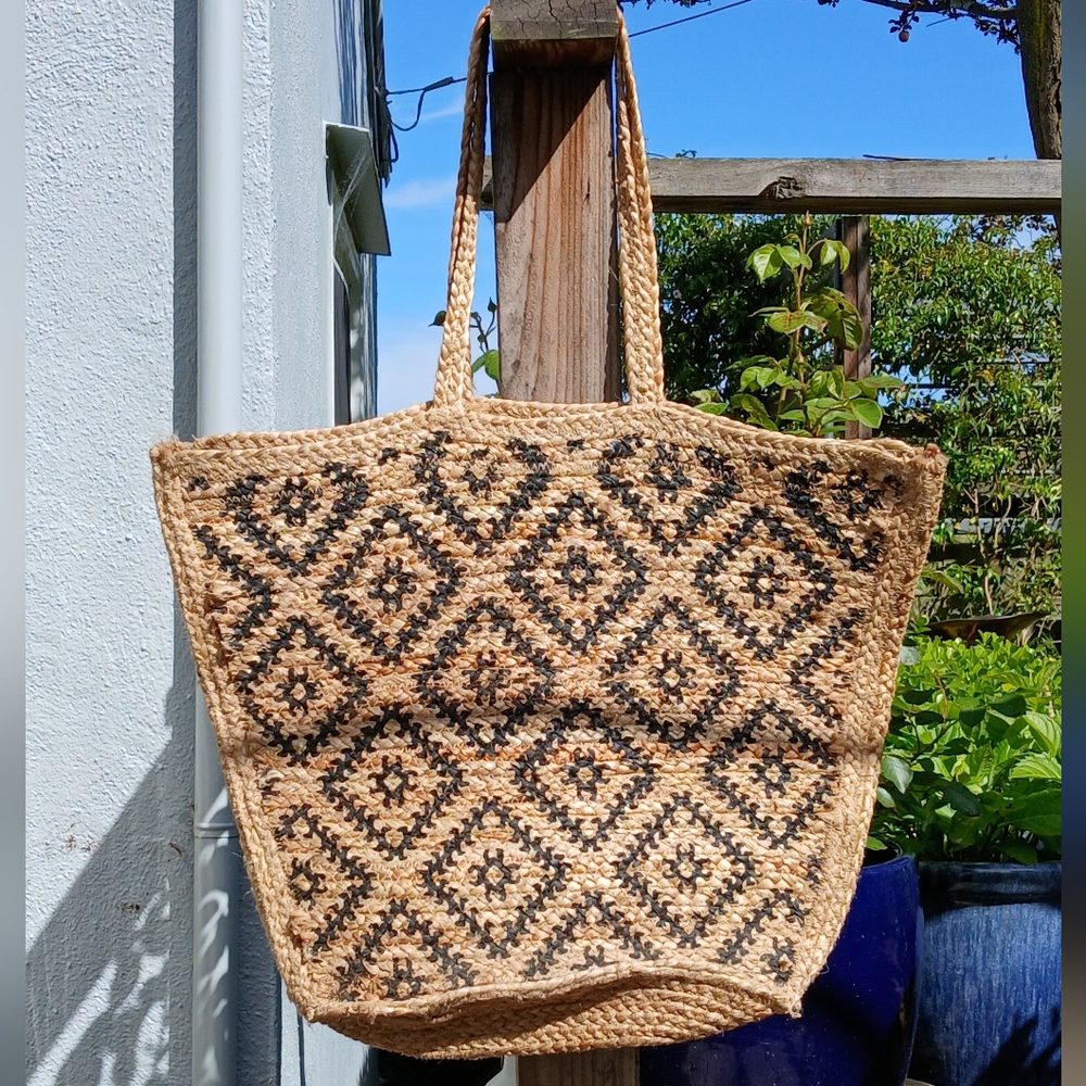Vintage Market Tote Large Double Top Handles